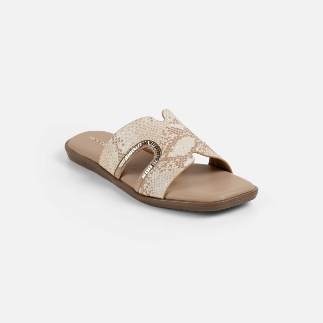 Mochi Women Beige Casual Slip Ons (SKU: 41-517-20-36)