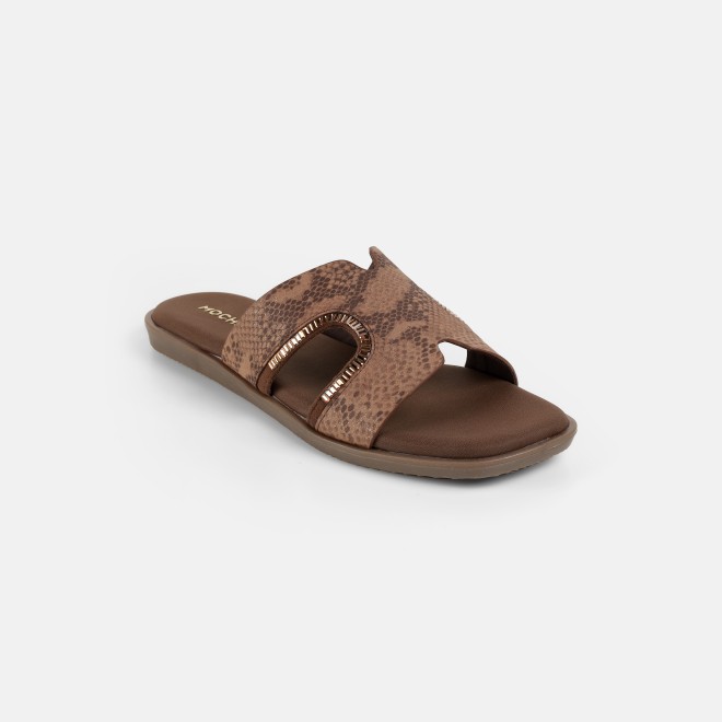 Mochi Women Tan Casual Slip Ons (SKU: 41-517-23-36)
