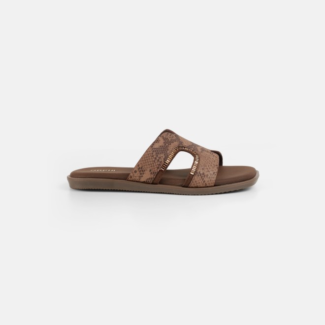 Mochi Women Tan Casual Slip Ons (SKU: 41-517-23-36)