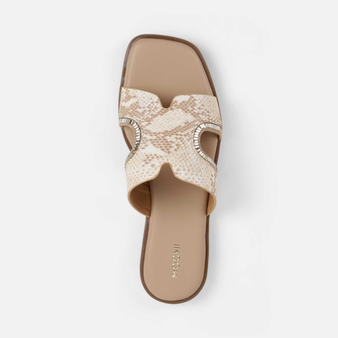 Mochi Women Beige Casual Slip Ons (SKU: 41-517L-20-42)