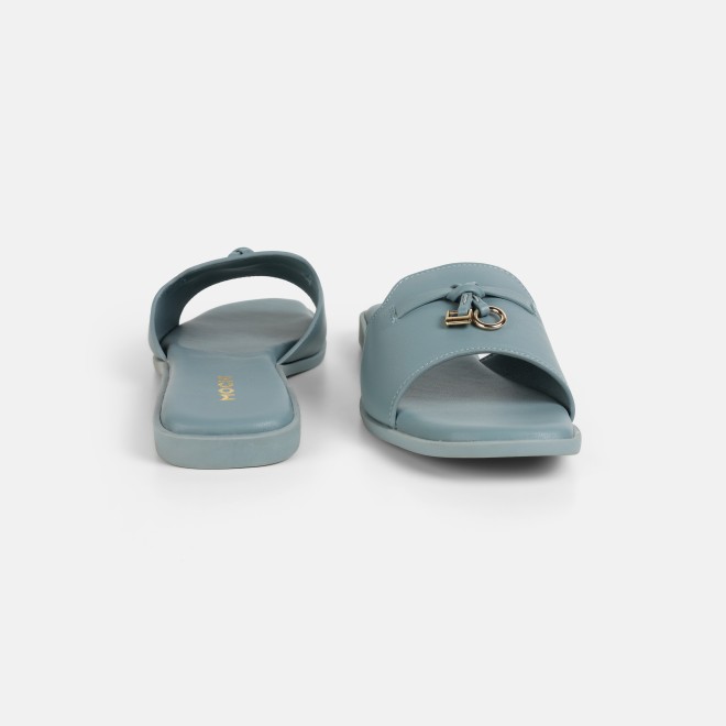 Mochi Women Blue Casual Slip Ons (SKU: 41-522-45-36)