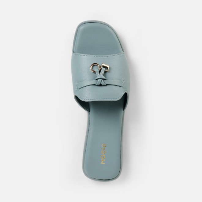 Mochi Women Blue Casual Slip Ons (SKU: 41-522-45-36)