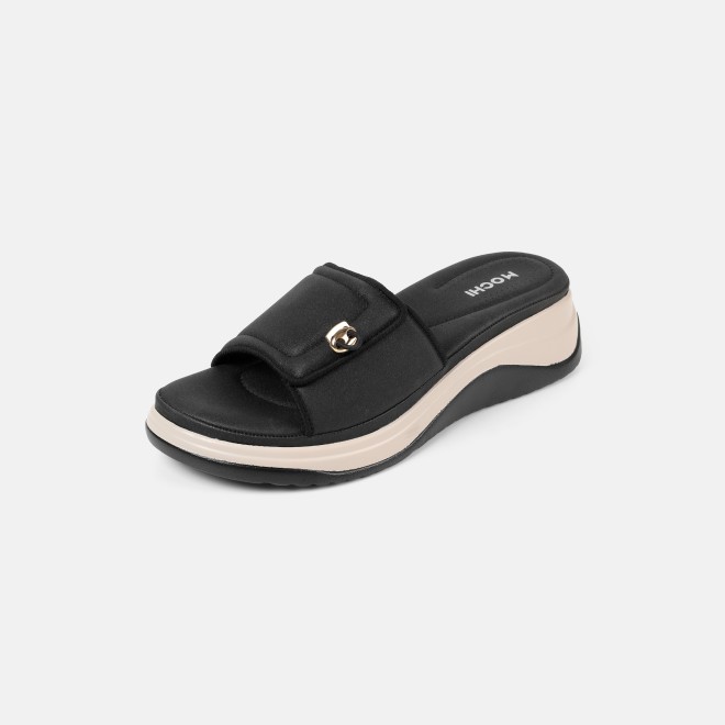 Mochi Women Black Casual Slip Ons (SKU: 41-528-11-37)