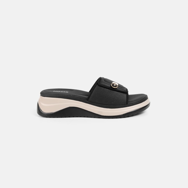 Mochi Women Black Casual Slip Ons (SKU: 41-528-11-37)
