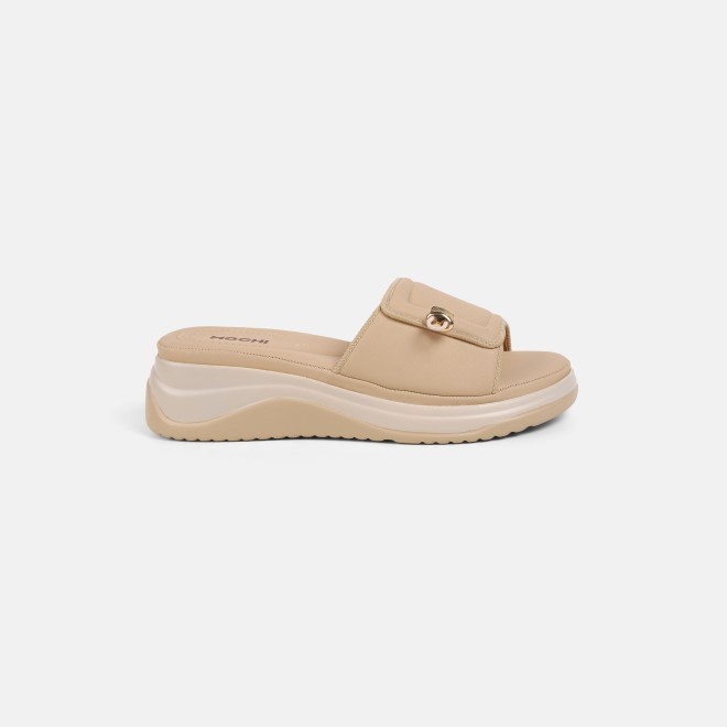 Mochi Women Beige Casual Slip Ons (SKU: 41-528-20-36)