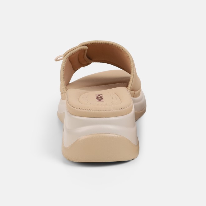 Mochi Women Beige Casual Slip Ons (SKU: 41-528-20-36)