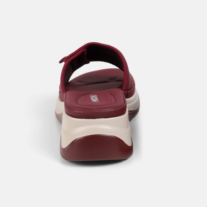 Mochi Women Maroon Casual Slip Ons (SKU: 41-528-44-37)