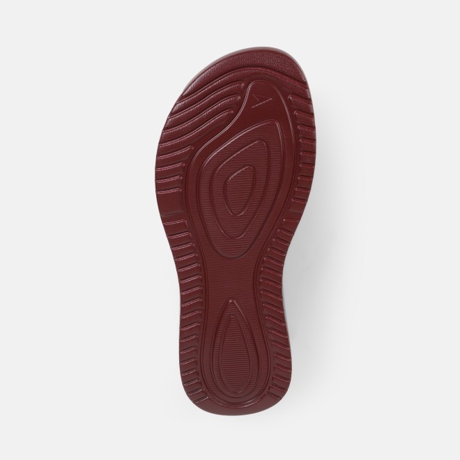 Mochi Women Maroon Casual Slip Ons (SKU: 41-528-44-37)