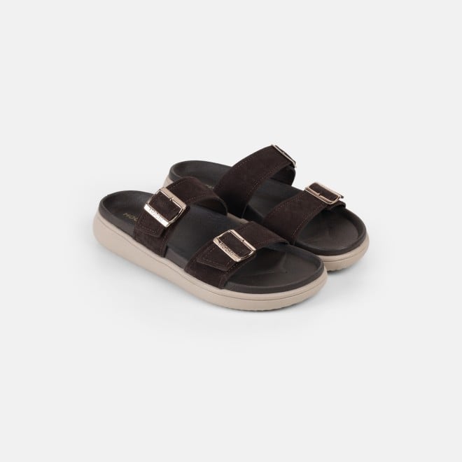 Mochi Women Brown Casual Slippers (SKU: 41-529-12-36)