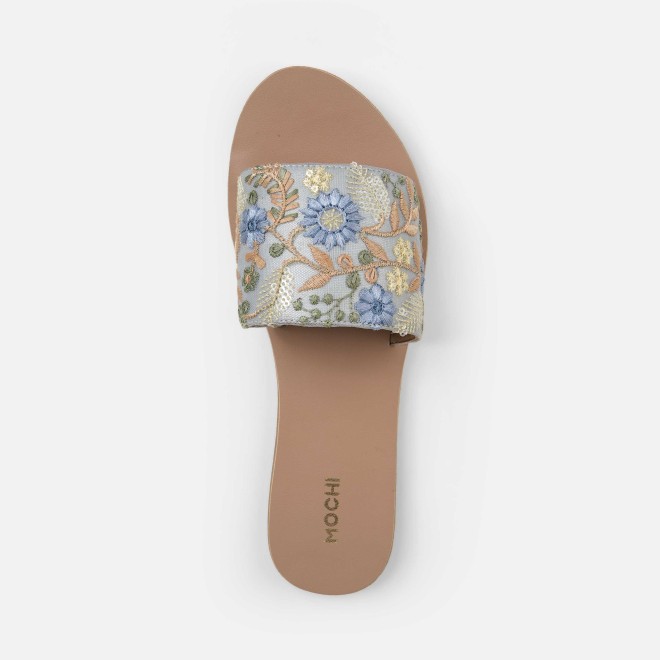 Mochi Women Blue Casual Slippers (SKU: 41-533-45-36)