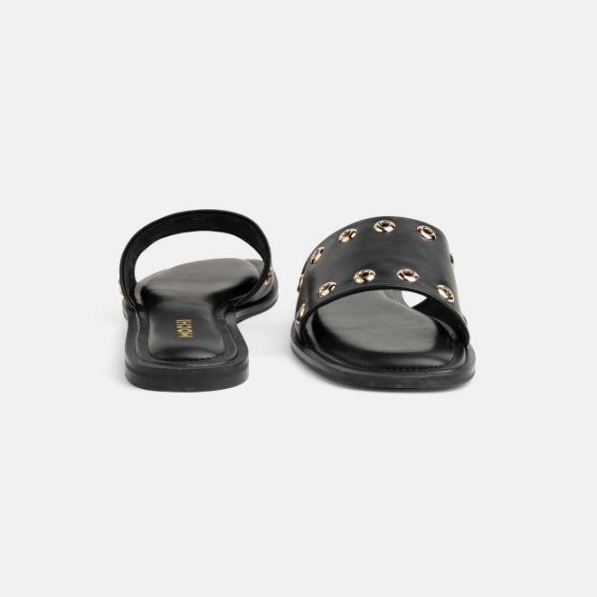 Mochi Women Black Casual Slip Ons (SKU: 41-547-11-36)