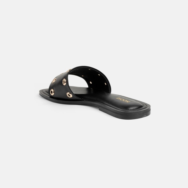 Mochi Women Black Casual Slip Ons (SKU: 41-547-11-36)