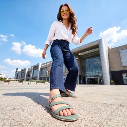 Mochi Women Green Casual Slippers