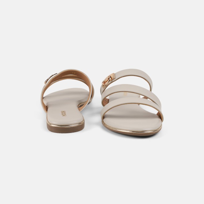 Mochi Women Beige Casual Slippers (SKU: 41-550-20-36)
