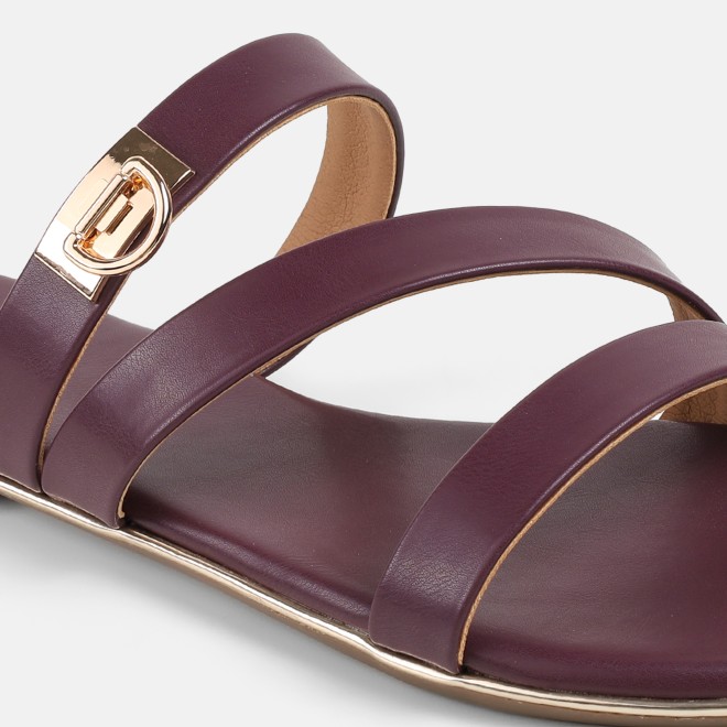 Mochi Women Wine Casual Slippers (SKU: 41-550-58-36)