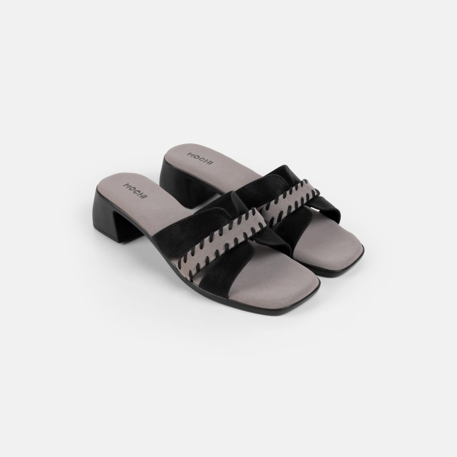Mochi Women Black Casual Slip Ons (SKU: 41-552-11-36)