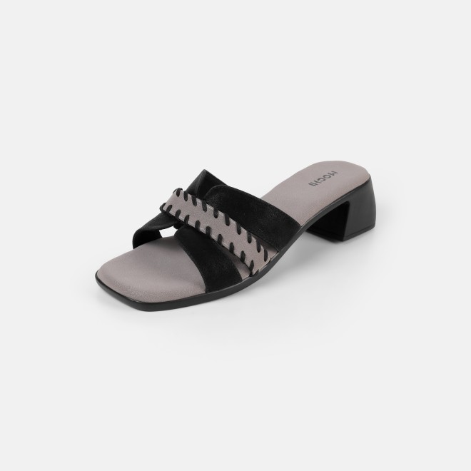Mochi Women Black Casual Slip Ons (SKU: 41-552-11-36)