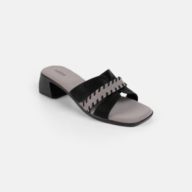 Mochi Women Black Casual Slip Ons (SKU: 41-552-11-36)