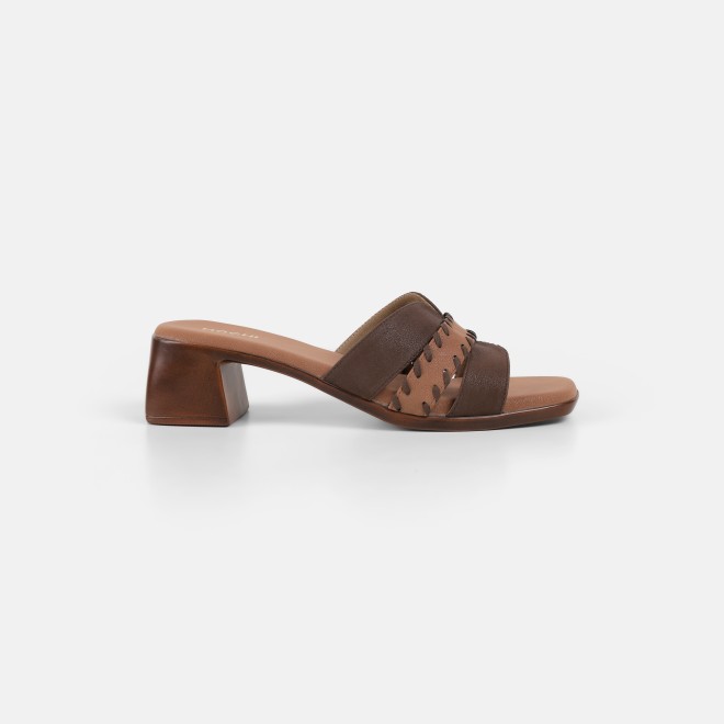 Mochi Women Brown Casual Slip Ons (SKU: 41-552-12-36)