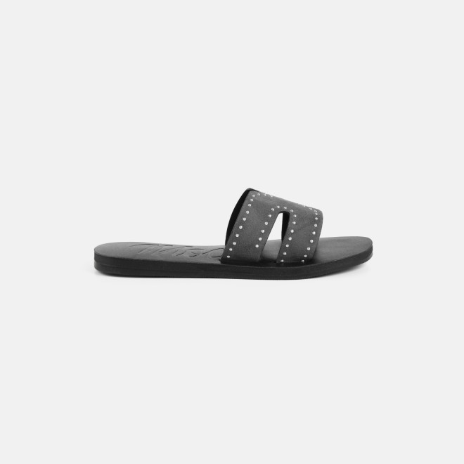 Mochi Women Grey Casual Slip Ons (SKU: 41-575-14-36)