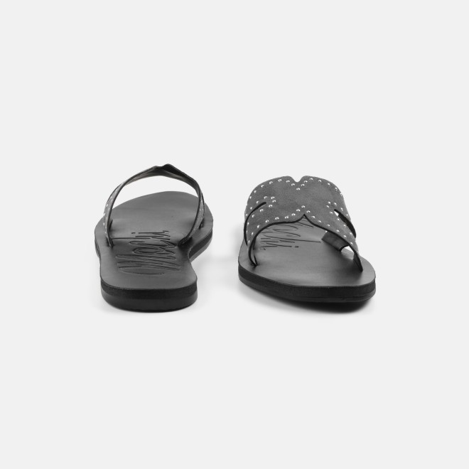 Mochi Women Grey Casual Slip Ons (SKU: 41-575-14-36)