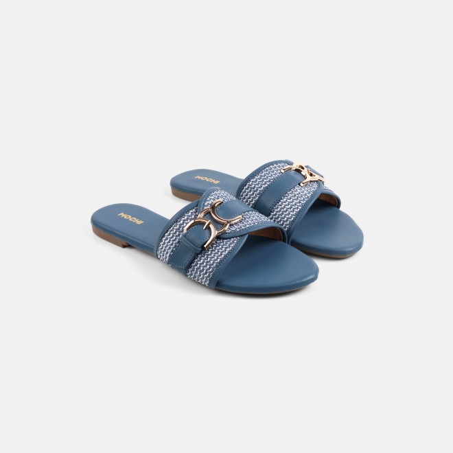 Mochi Women Blue Casual Slippers (SKU: 41-588-45-36)