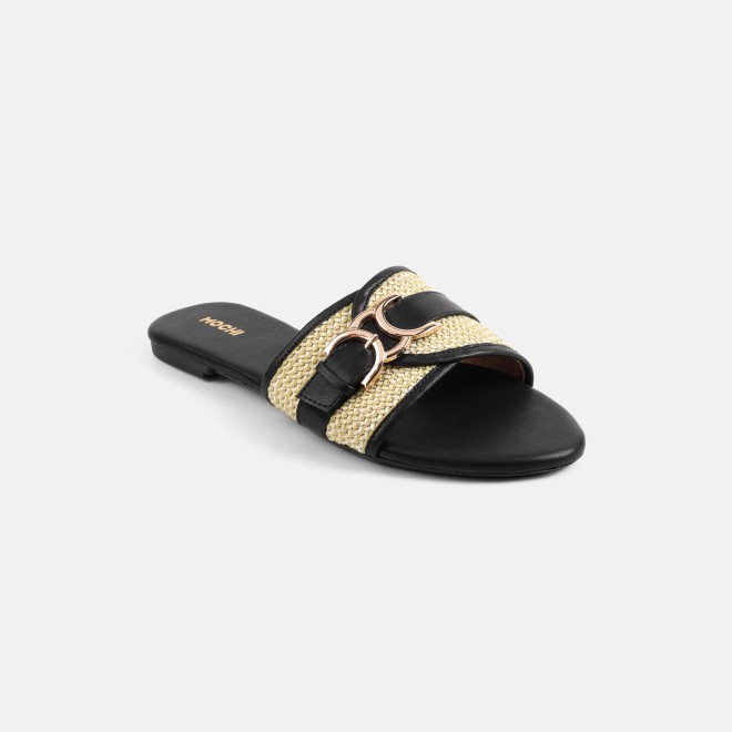 Mochi Women Black Casual Slippers (SKU: 41-588-11-36)