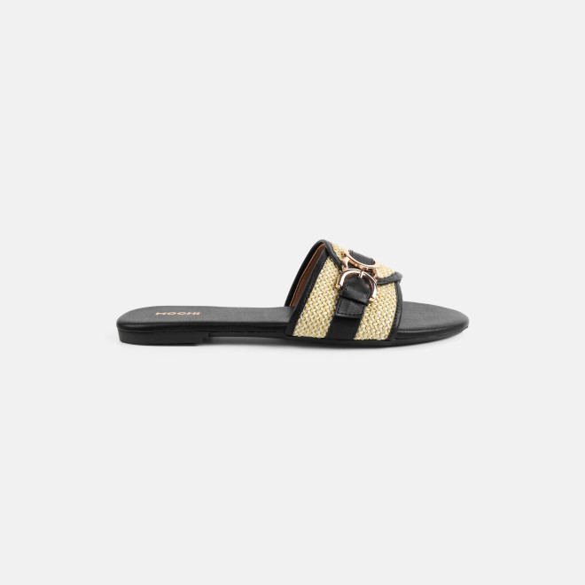 Mochi Women Black Casual Slippers (SKU: 41-588-11-36)