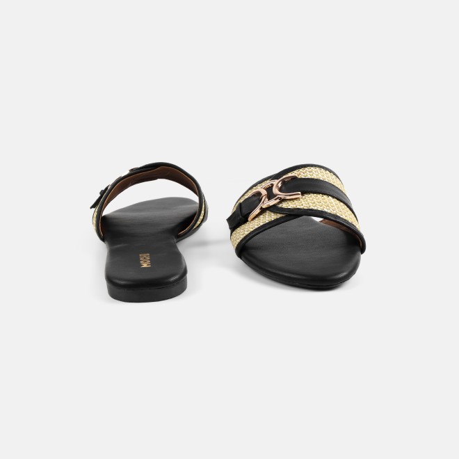 Mochi Women Black Casual Slippers (SKU: 41-588-11-36)