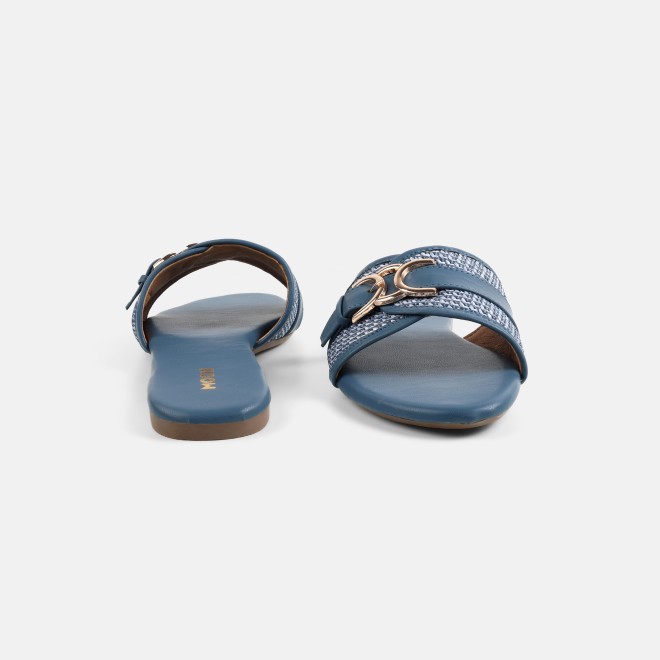 Mochi Women Blue Casual Slippers (SKU: 41-588-45-36)