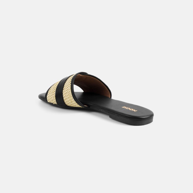 Mochi Women Black Casual Slippers (SKU: 41-588-11-36)
