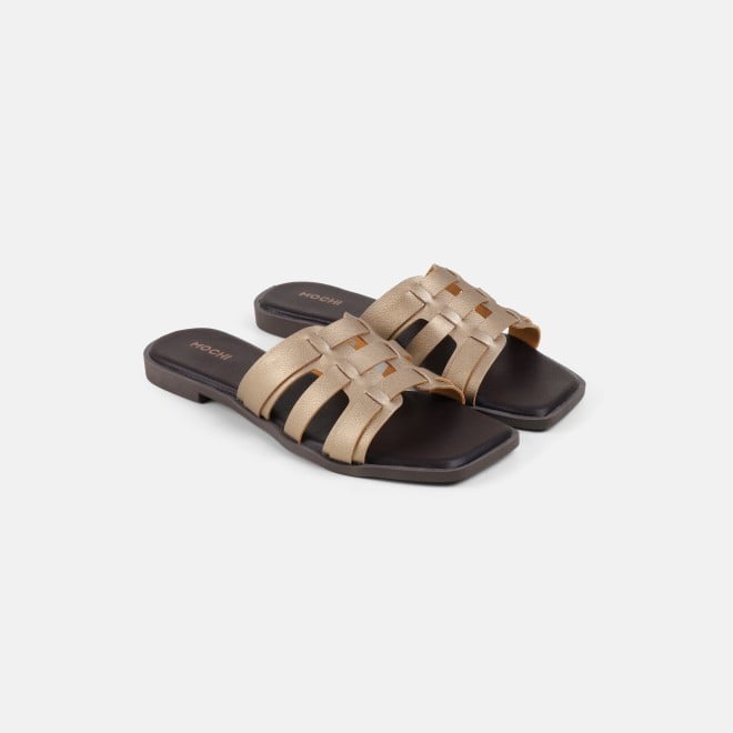 Mochi Women Antic-gold Casual Slip Ons (SKU: 41-593-28-36)