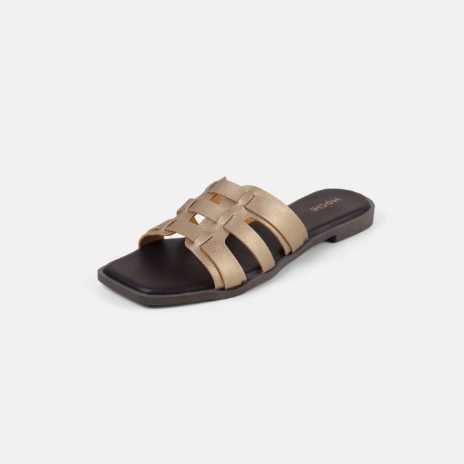 Mochi Women Antic-gold Casual Slip Ons (SKU: 41-593-28-36)