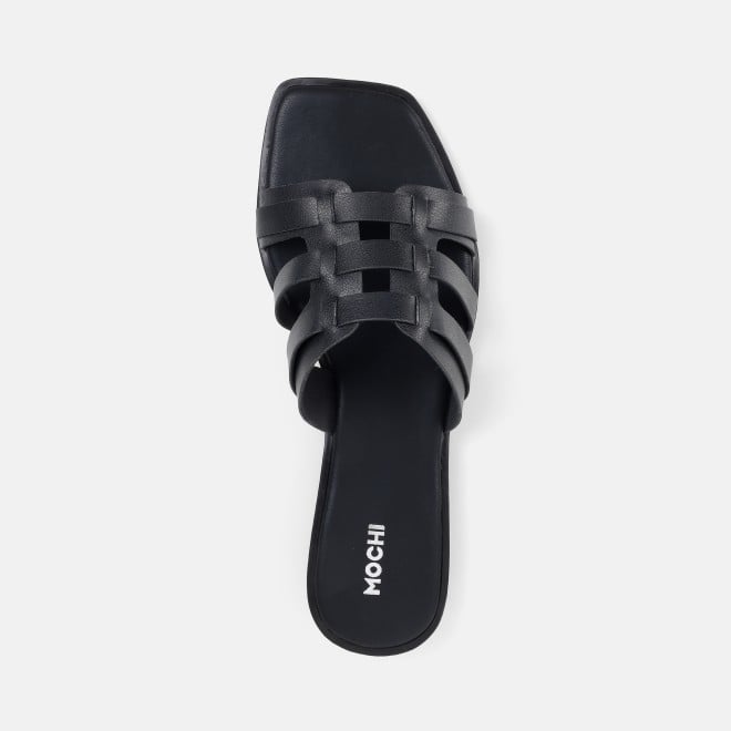 Mochi Women Gun-metal Casual Slip Ons (SKU: 41-593-29-36)