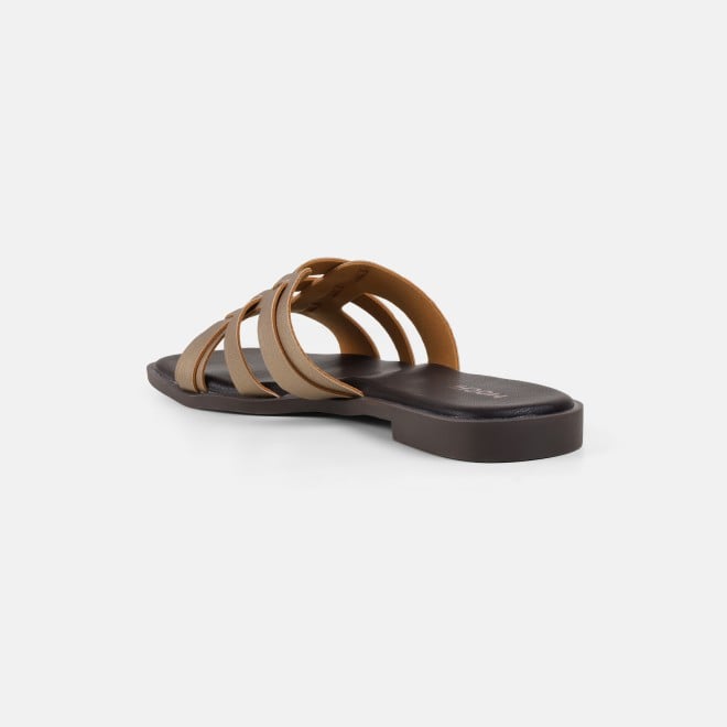 Mochi Women Antic-gold Casual Slip Ons (SKU: 41-593-28-36)