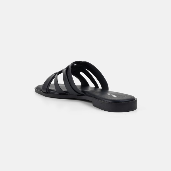 Mochi Women Gun-metal Casual Slip Ons (SKU: 41-593-29-36)