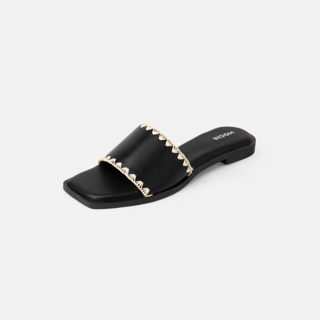 Mochi Women Black Casual Slippers (SKU: 41-594-11-36)