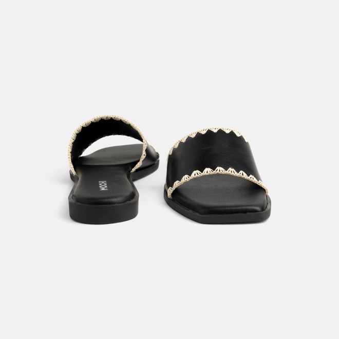 Mochi Women Black Casual Slippers (SKU: 41-594-11-36)