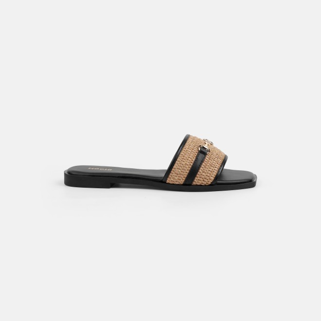 Mochi Women Black Casual Slippers (SKU: 41-631-11-36)