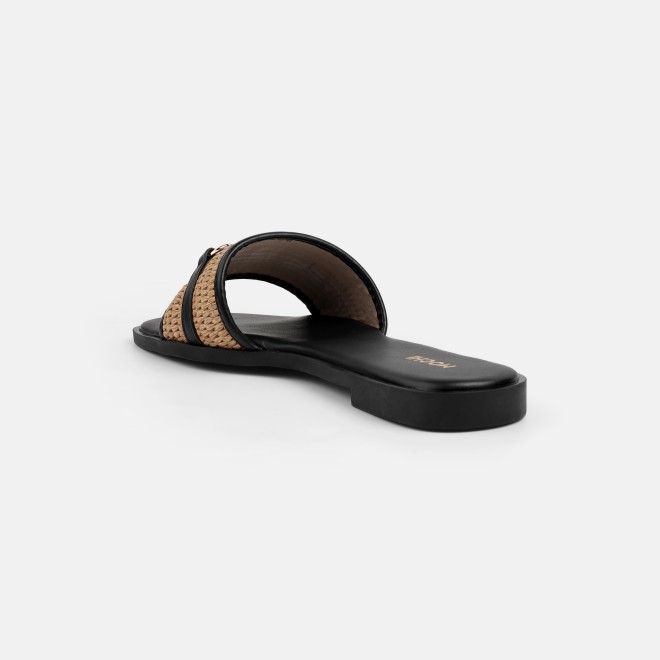 Mochi Women Black Casual Slippers (SKU: 41-631-11-36)