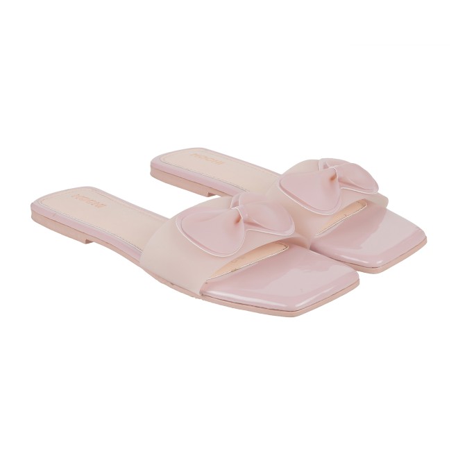 Mochi Women Peach Casual Slippers