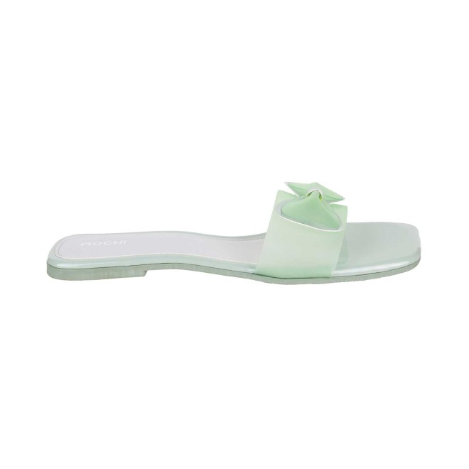 Mochi Women Green Casual Slippers (SKU: 41-66-21-36)