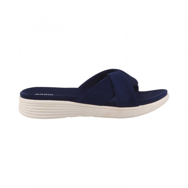 Mochi Women Navy-Blue Casual Slippers (SKU: 41-76-17-36)