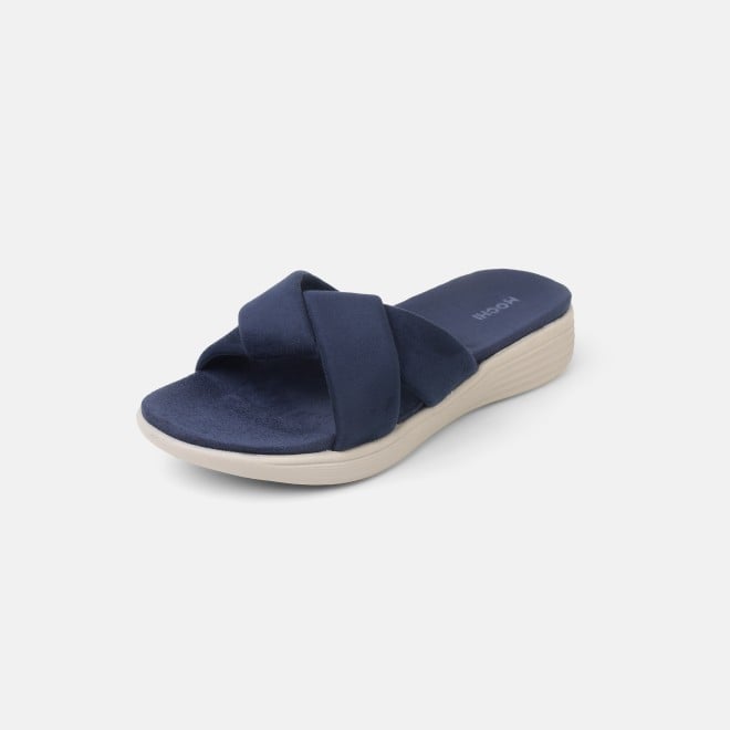 Mochi Women Blue-navy Casual Slippers (SKU: 41-800076-17-37)