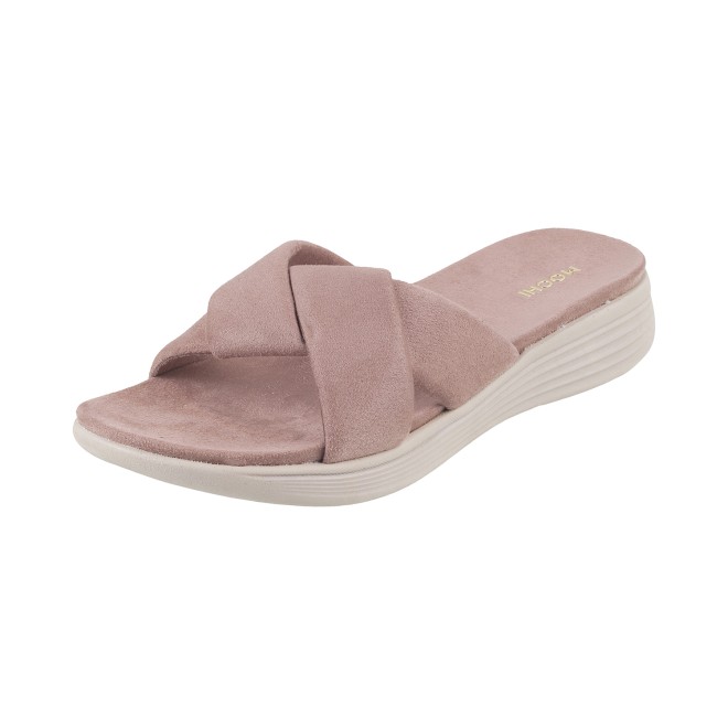 Mochi Women Beige Casual Slippers (SKU: 41-800076-20-37)
