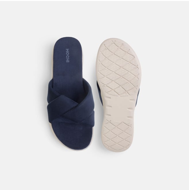 Mochi Women Blue-navy Casual Slippers (SKU: 41-800076-17-37)
