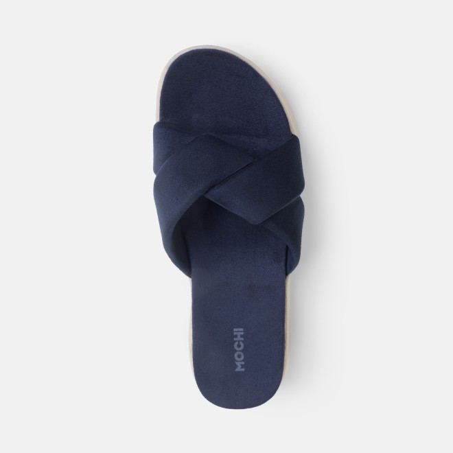 Mochi Women Blue-navy Casual Slippers (SKU: 41-800076-17-37)