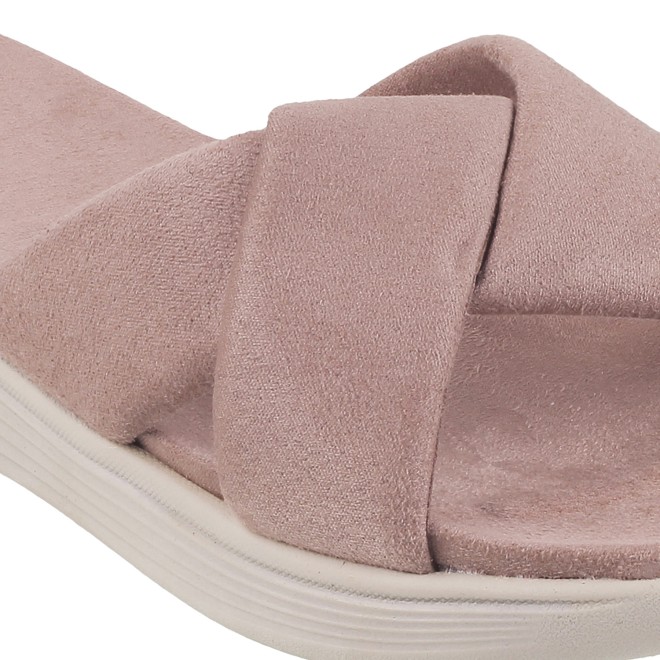 Mochi Women Beige Casual Slippers (SKU: 41-800076-20-37)