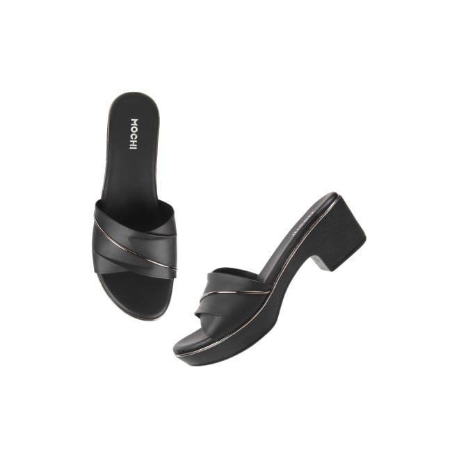 Mochi Women Black Casual Slip Ons (SKU: 41-800164-11-36)