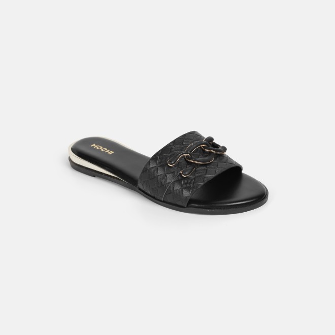 Mochi Women Black Casual Slip Ons (SKU: 41-800190-11-38)